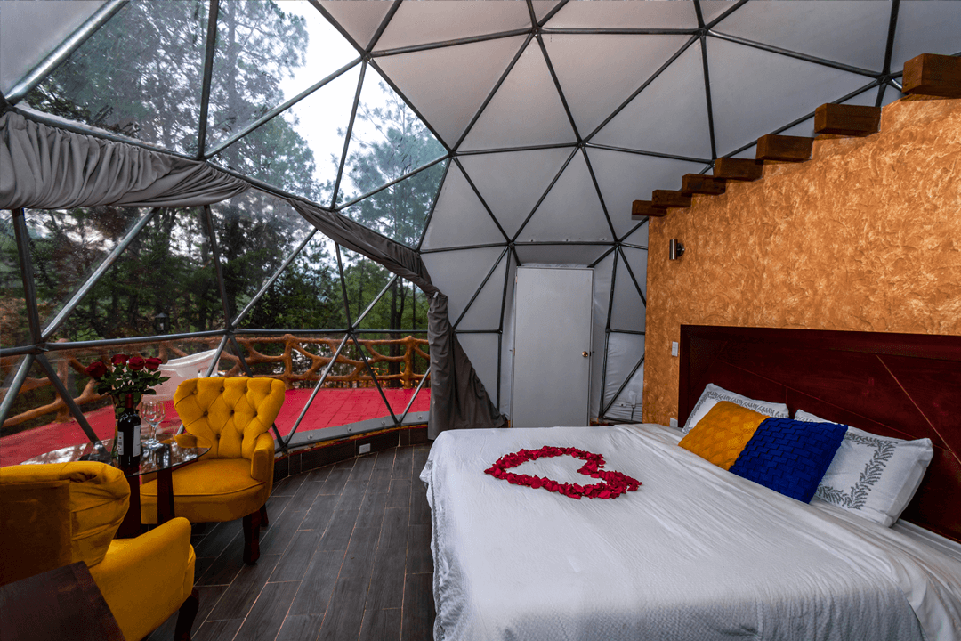 cama de glamping chico